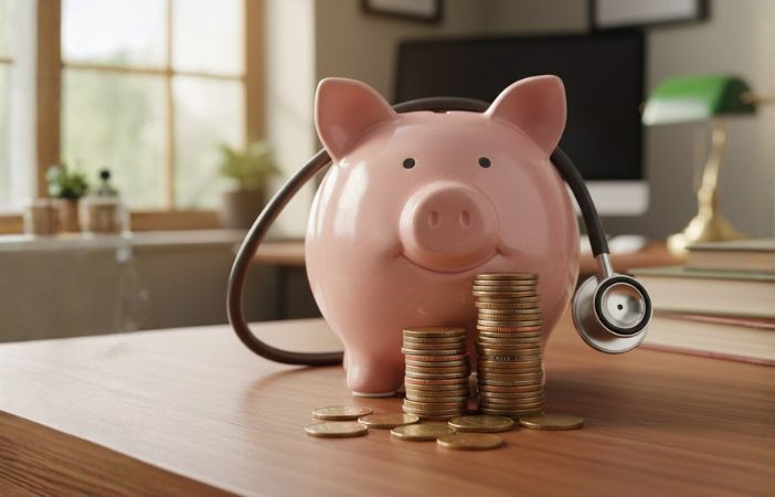 Image of bride and groom close up of flowers